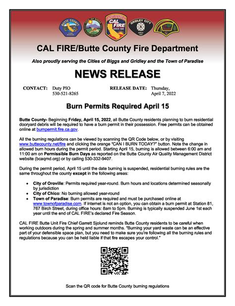bsl burn permit|burn permits butte county ca.
